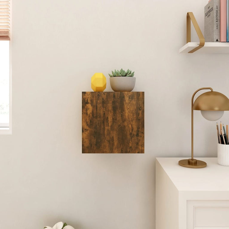Tv-wandmeubel 30,5x30x30 cm gerookt eikenkleurig MeubelReus