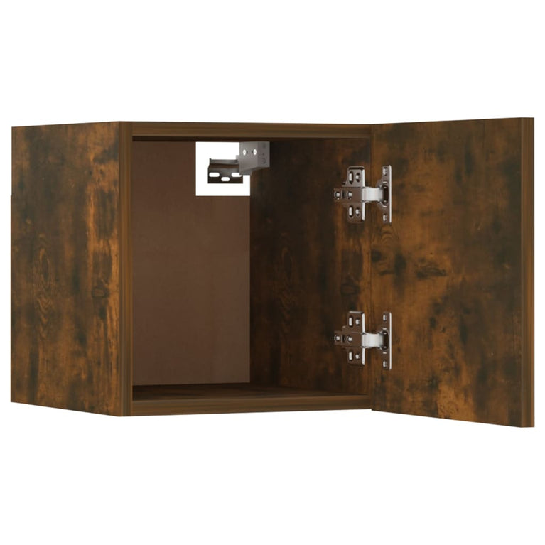 Tv-wandmeubel 30,5x30x30 cm gerookt eikenkleurig MeubelReus