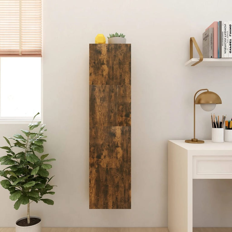Tv-wandmeubelen 4 st 30,5x30x30 cm gerookt eikenkleurig MeubelReus