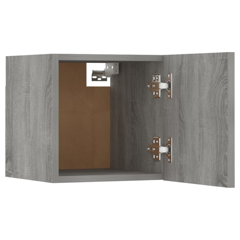 Tv-wandmeubel 30,5x30x30 cm grijs sonoma eikenkleurig MeubelReus