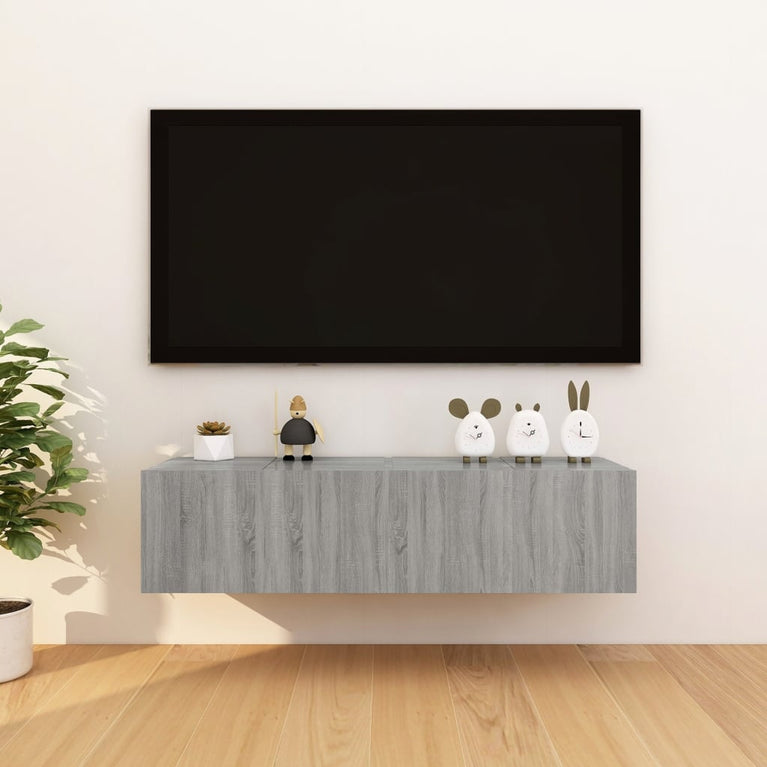 Tv-wandmeubelen 4 st 30,5x30x30 cm grijs sonoma eikenkleurig MeubelReus