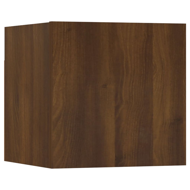 Tv-wandmeubelen 4 st 30,5x30x30 cm bruineikenkleurig MeubelReus