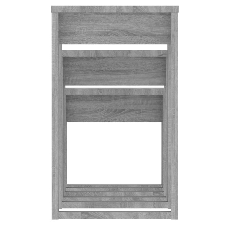 3-delige Tafeltjesset bewerkt hout grijs sonoma eikenkleurig MeubelReus