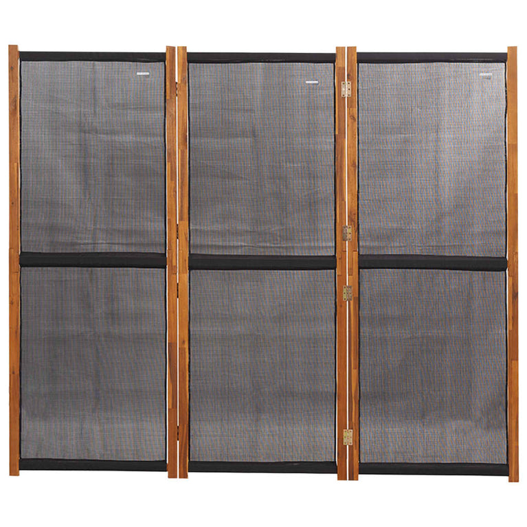 Kamerscherm met 3 panelen 210x180 cm zwart MeubelReus