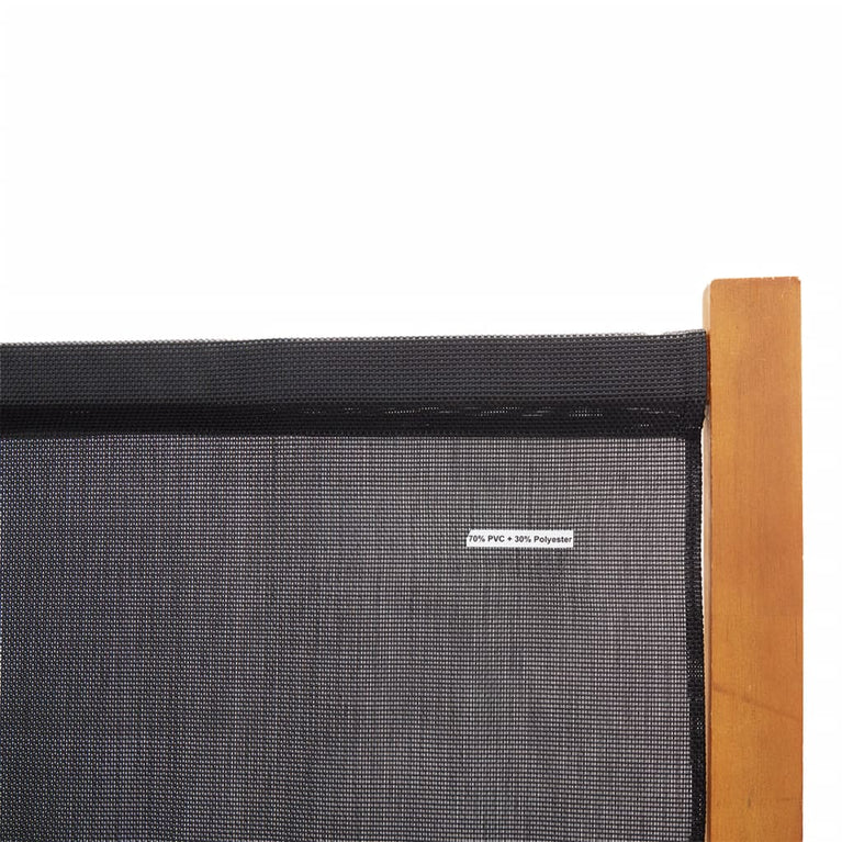 Kamerscherm met 3 panelen 210x180 cm zwart MeubelReus