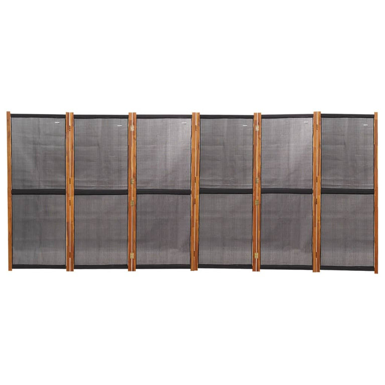 Kamerscherm met 6 panelen 420x180 cm zwart MeubelReus
