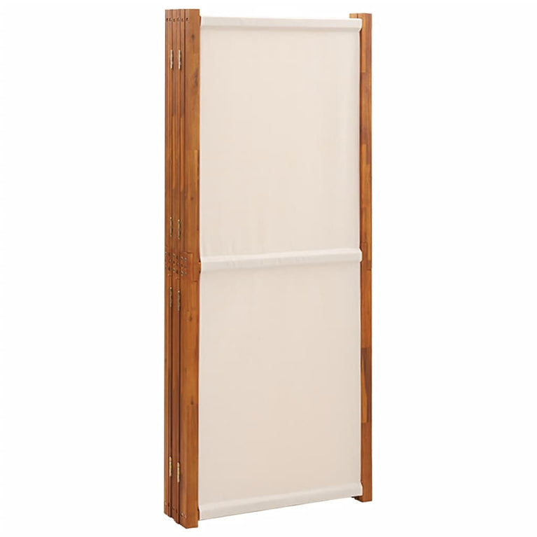 Kamerscherm met 6 panelen 420x180 cm crèmewit MeubelReus