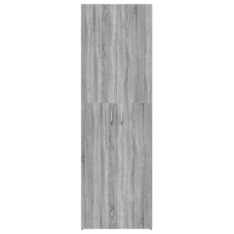 Kantoorkast 60x32x190 cm bewerkt hout grijs sonoma eikenkleurig MeubelReus
