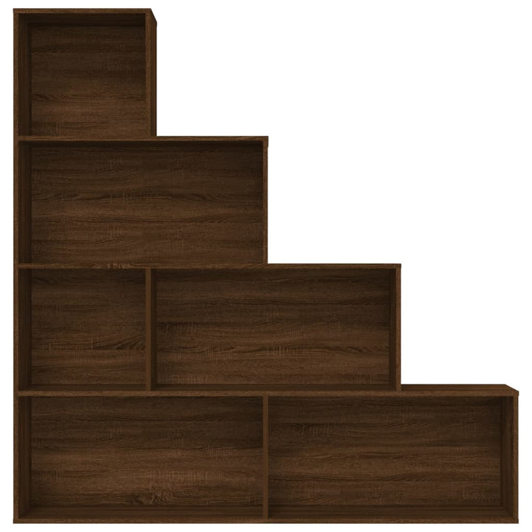 Boekenkast 155x24x160 cm bruineikenkleurig MeubelReus