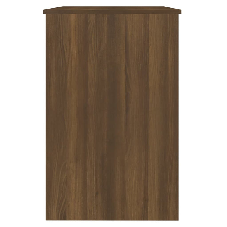 Bureau 100x50x76 cm bewerkt hout bruin eikenkleur MeubelReus
