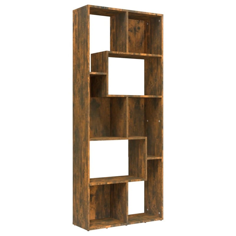 Boekenkast 67x24x161 cm bewerkt hout gerookt eikenkleurig MeubelReus