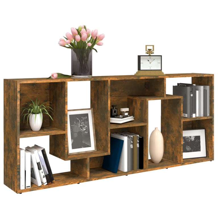 Boekenkast 67x24x161 cm bewerkt hout gerookt eikenkleurig MeubelReus