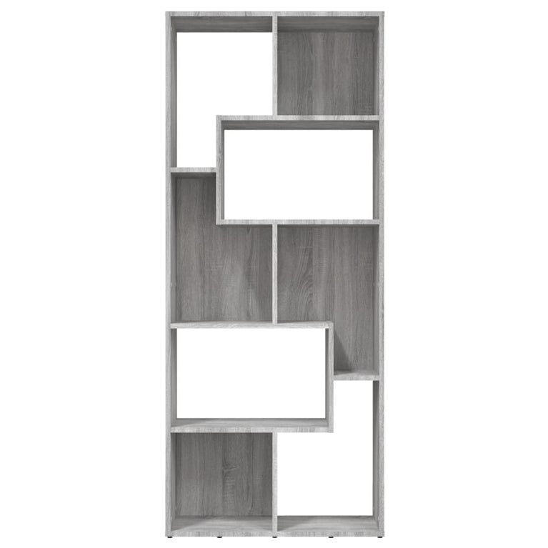 Boekenkast 67x24x161 cm bewerkt hout grijs sonoma eikenkleurig MeubelReus