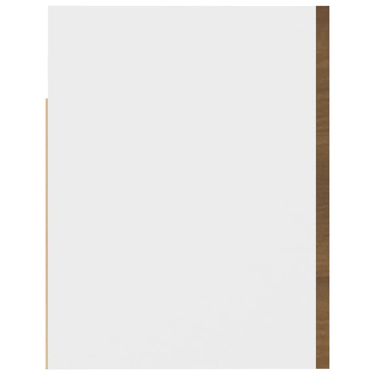 Wandkast hangend 60x31x40 cm bewerkt hout bruineikenkleurig MeubelReus