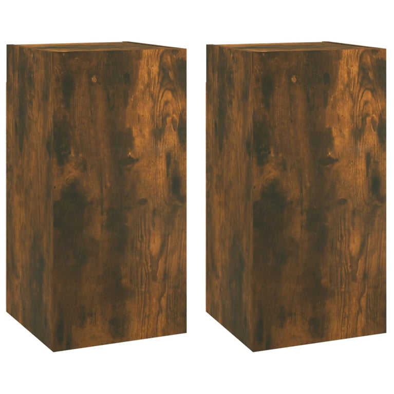 Tv-meubelen 2 st 30,5x30x60 cm bewerkt hout gerookt eikenkleur MeubelReus