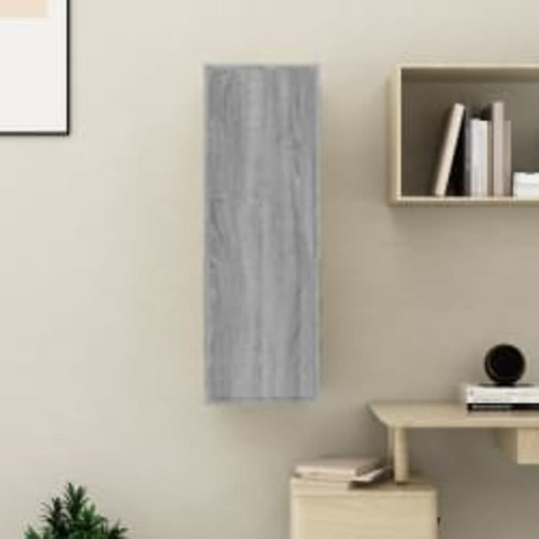 Tv-meubel 30,5x30x90 cm bewerkt hout grijs sonoma eikenkleurig MeubelReus