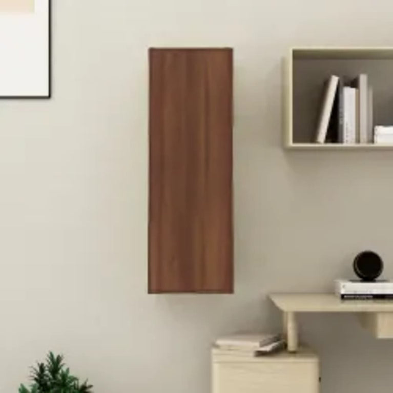 Tv-meubel 30,5x30x90 cm bewerkt hout bruineikenkleurig MeubelReus