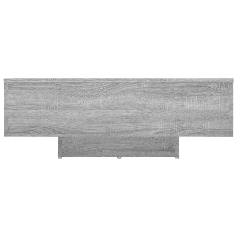 Salontafel 85x55x31 cm bewerkt hout grijs sonoma eikenkleurig MeubelReus