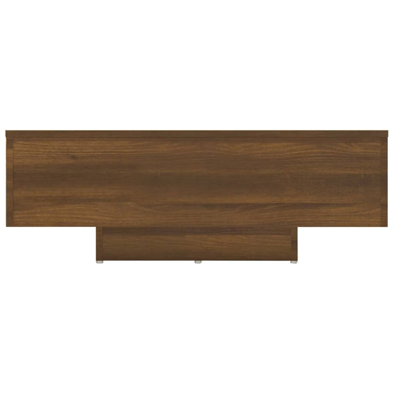 Salontafel 85x55x31 cm bewerkt hout bruineikenkleurig