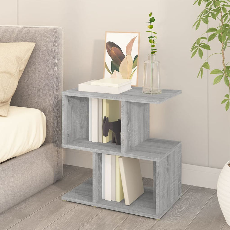 Nachtkastjes 2 st 50x30x51,5 cm bewerkt hout grijs sonoma eiken MeubelReus