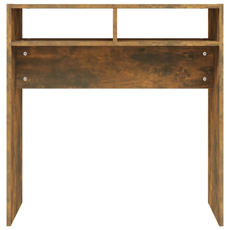 Wandtafel 78x30x80 cm bewerkt hout gerookt eikenkleurig MeubelReus