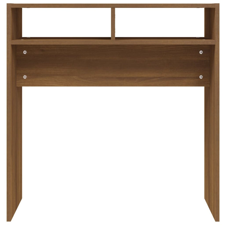 Wandtafel 78x30x80 cm bewerkt hout bruineikenkleurig MeubelReus