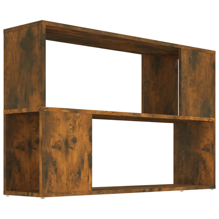 Boekenkast 100x24x63 cm bewerkt hout gerookt eikenkleurig MeubelReus