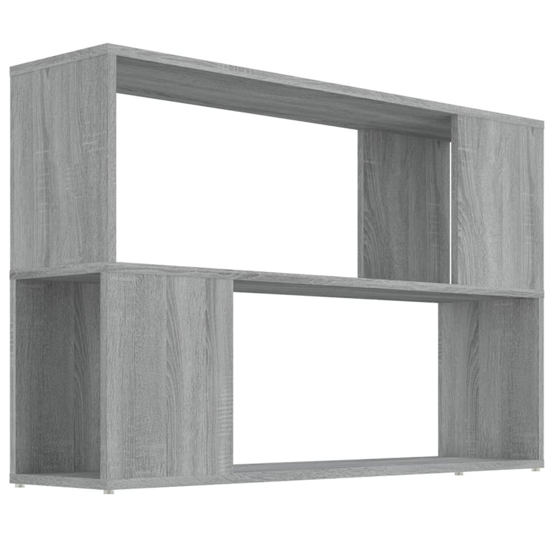 Boekenkast 100x24x63 cm bewerkt hout grijs sonoma eikenkleurig MeubelReus