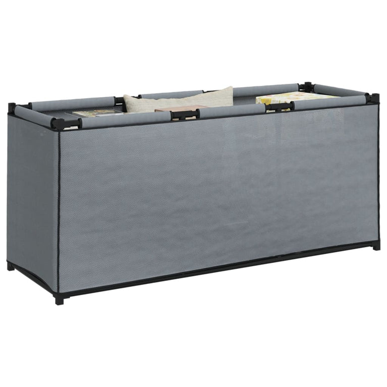 Opbergbox 105x34,5x45 cm stof grijs MeubelReus