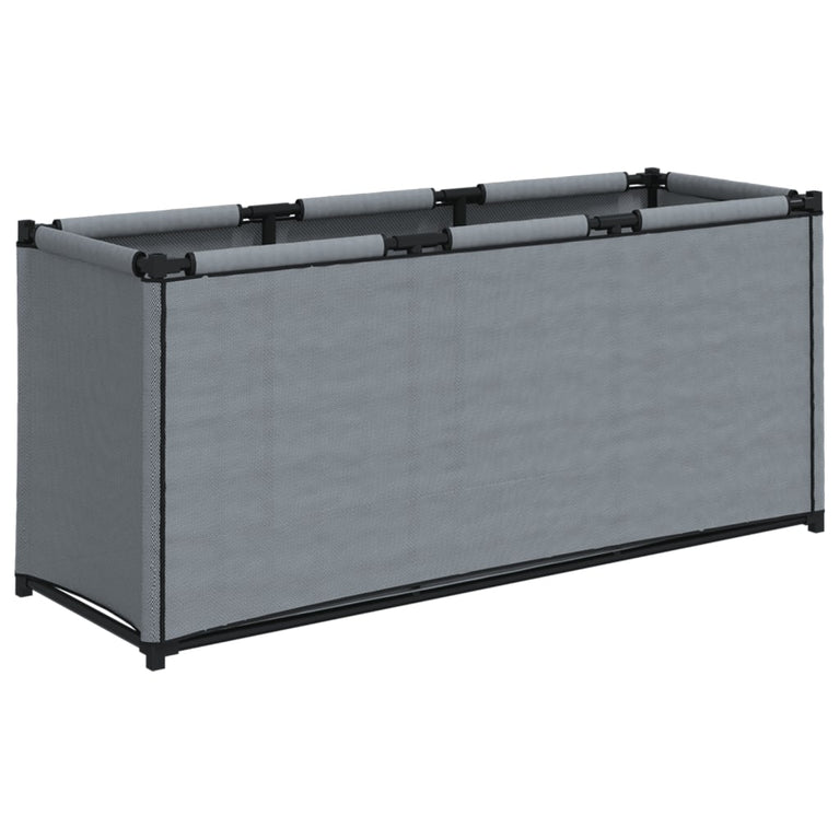 Opbergbox 105x34,5x45 cm stof grijs MeubelReus