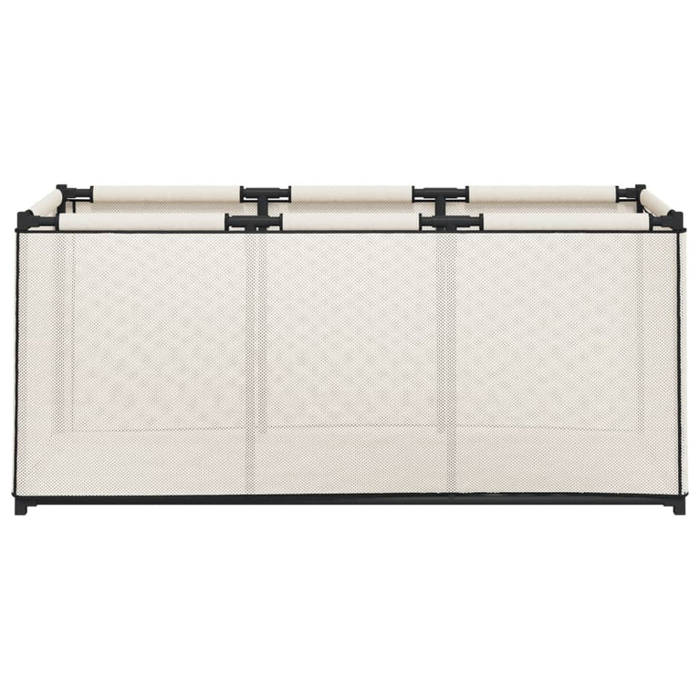 Opbergbox 105x34,5x45 cm stof crèmekleurig MeubelReus