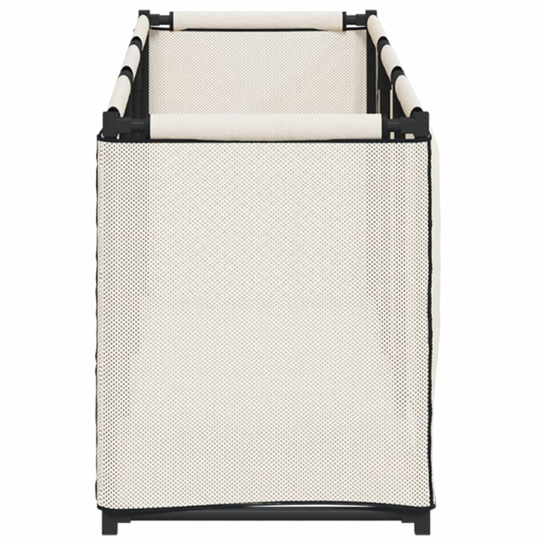 Opbergbox 105x34,5x45 cm stof crèmekleurig MeubelReus