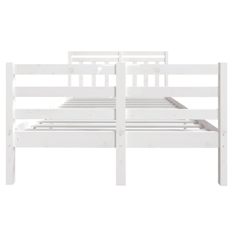 Bedframe massief hout wit 120x190 cm 4FT Small Double