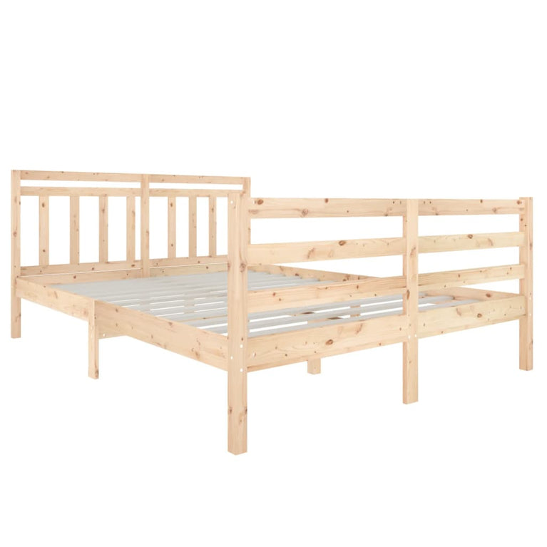 Bedframe massief hout 140x190 cm