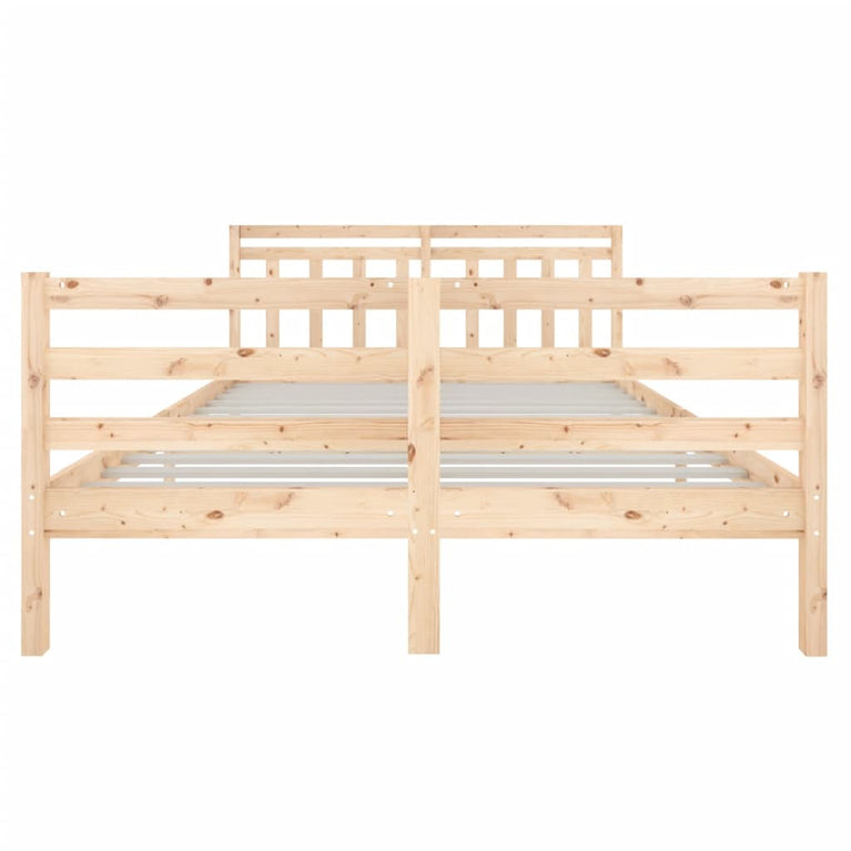 Bedframe massief hout 140x190 cm