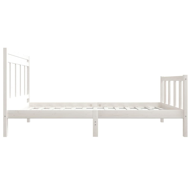 Bedframe massief hout wit 90x190 cm 3FT6 Single