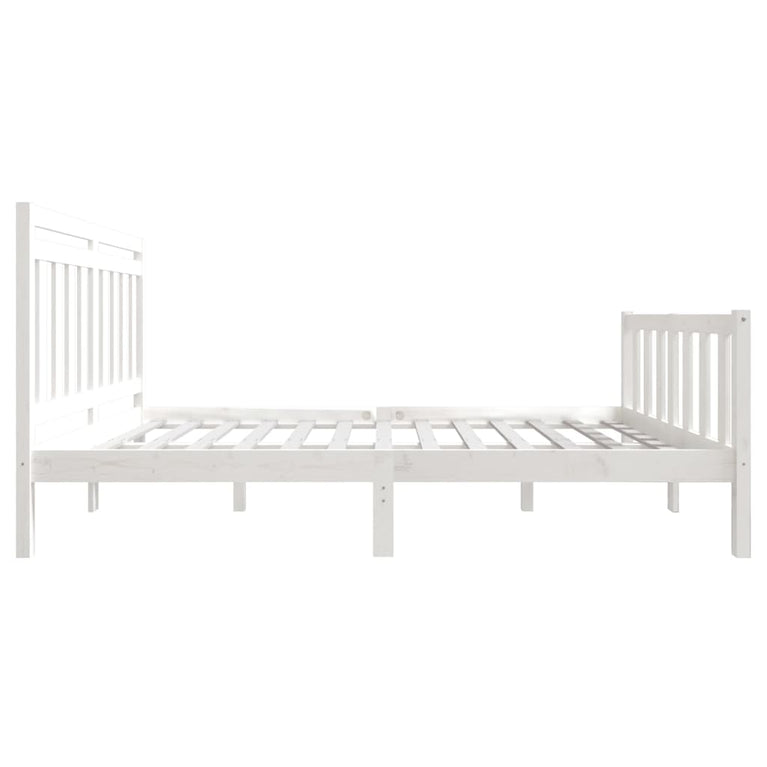 Bedframe massief hout wit 120x190 cm 4FT Small Double
