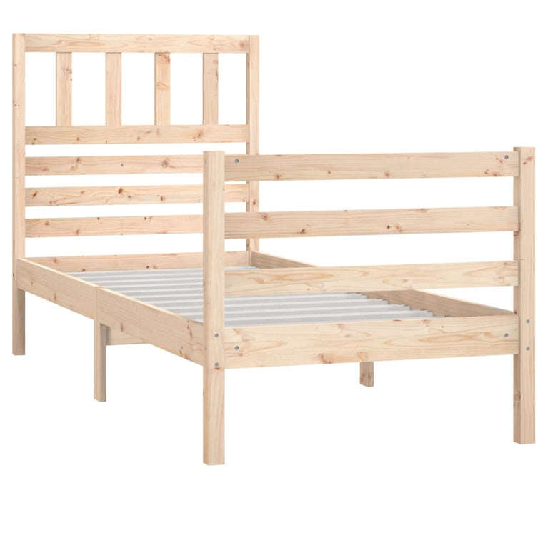 Bedframe massief hout 75x190 cm 2FT6 small single