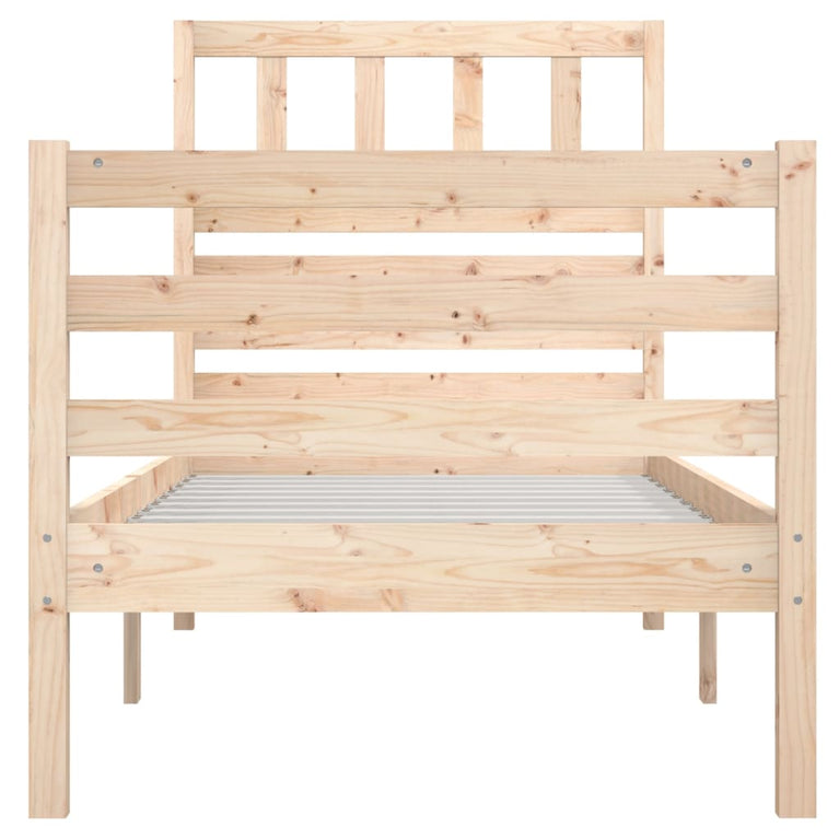 Bedframe massief hout 75x190 cm 2FT6 small single
