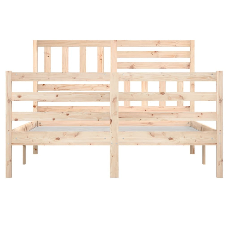 Bedframe massief hout 140x190 cm
