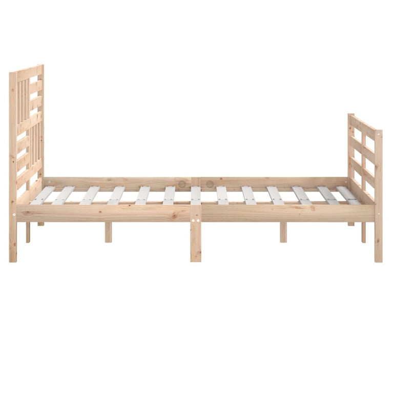 Bedframe massief hout 140x190 cm