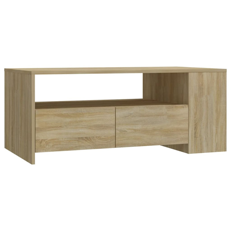Salontafel 102x55x42 cm bewerkt hout sonoma eikenkleurig MeubelReus