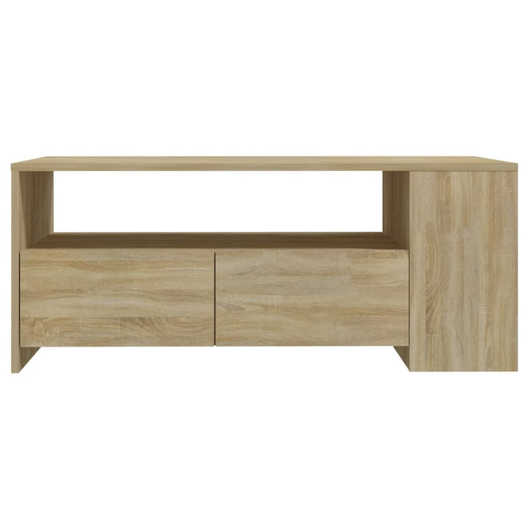 Salontafel 102x55x42 cm bewerkt hout sonoma eikenkleurig MeubelReus