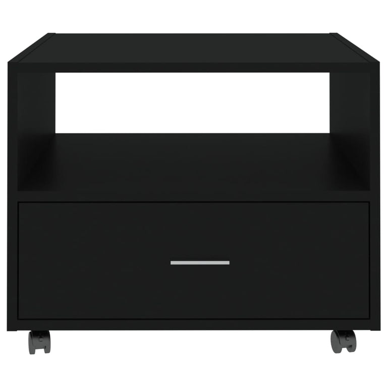 Salontafel 55x55x40 cm bewerkt hout zwart MeubelReus