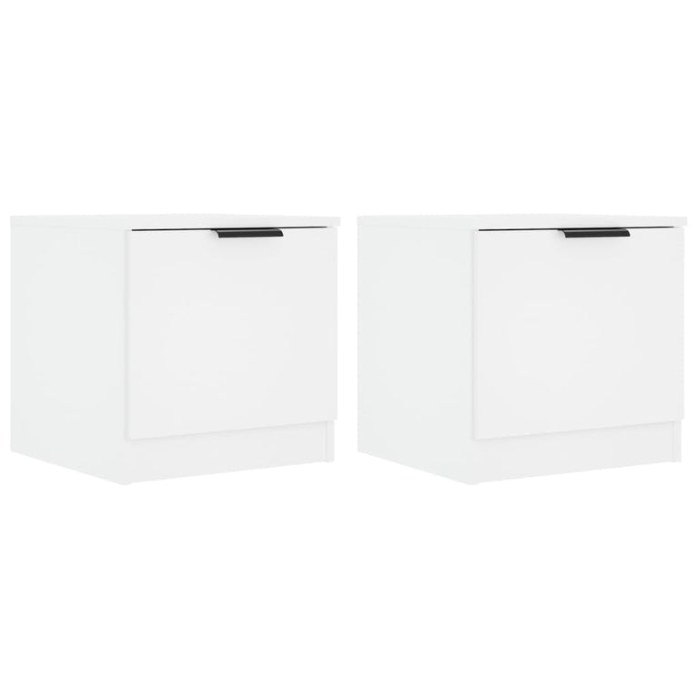 Nachtkastjes 2 st 40x39x40 cm wit MeubelReus