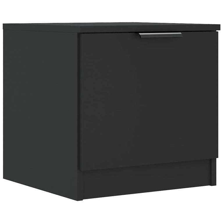 Nachtkastjes 2 st 40x39x40 cm zwart MeubelReus