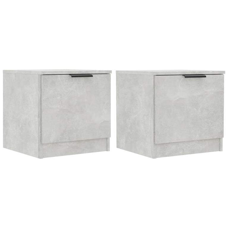 Nachtkastjes 2 st 40x39x40 cm betongrijs MeubelReus