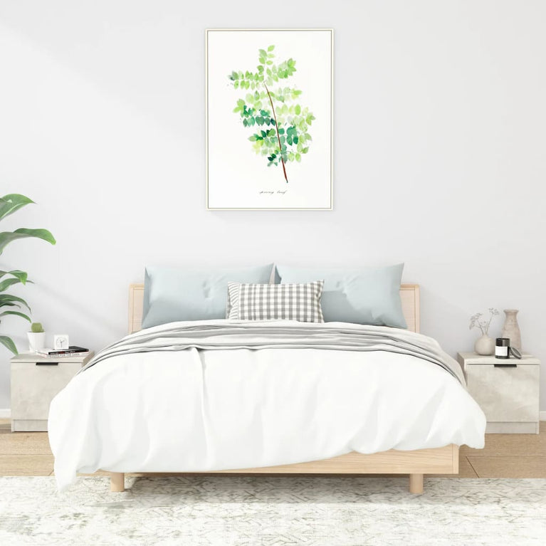 Nachtkastjes 2 st 40x39x40 cm betongrijs MeubelReus