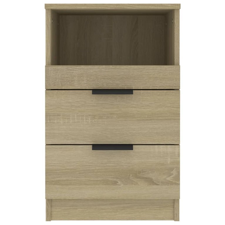 Nachtkastje bewerkt hout sonoma eikenkleurig MeubelReus