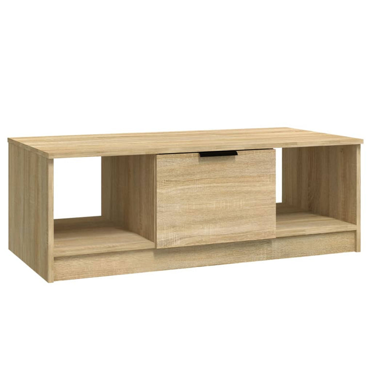 Salontafel 102x50x36 cm bewerkt hout sonoma eikenkleurig MeubelReus